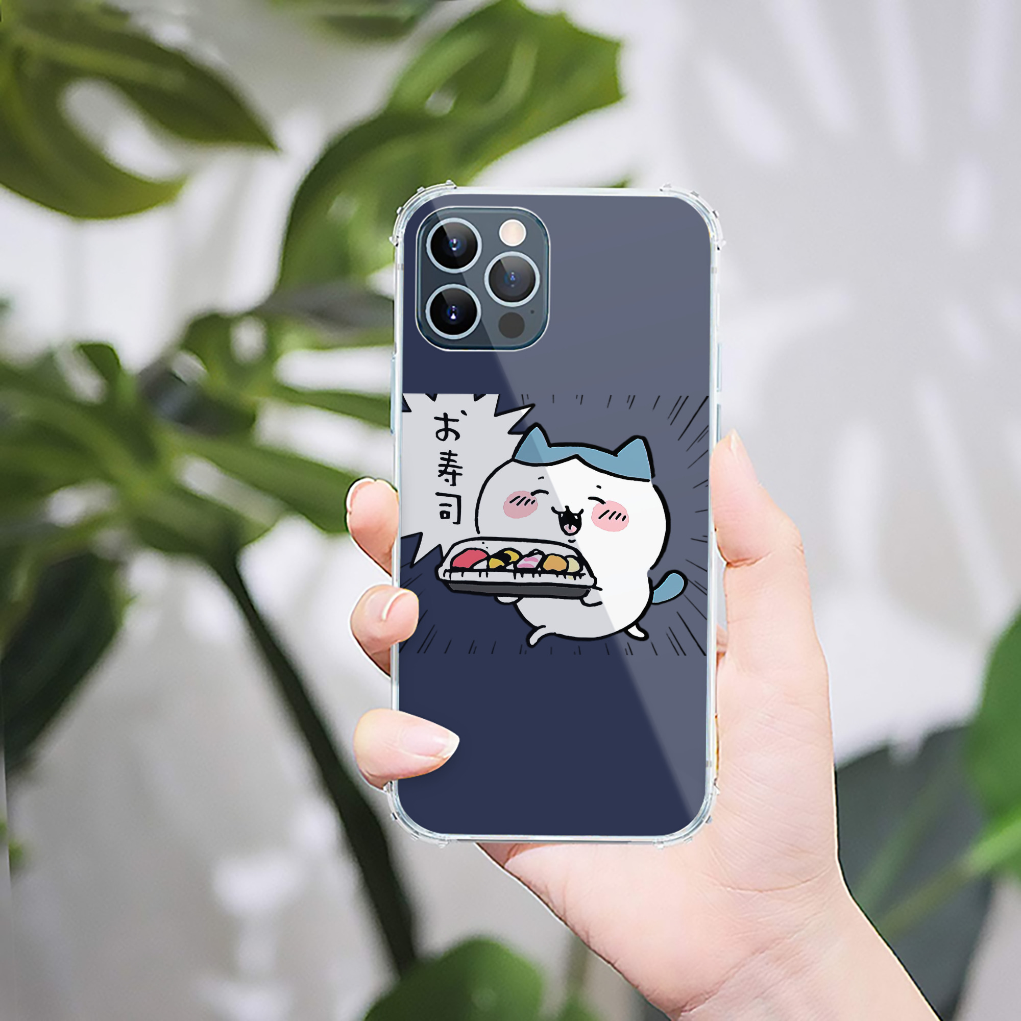 （画像用） ちいかわ ハチワレ Chii-kawa hachiware 【iPhone 12シリーズ対応】透明スマホケース（クリアソフトケース）